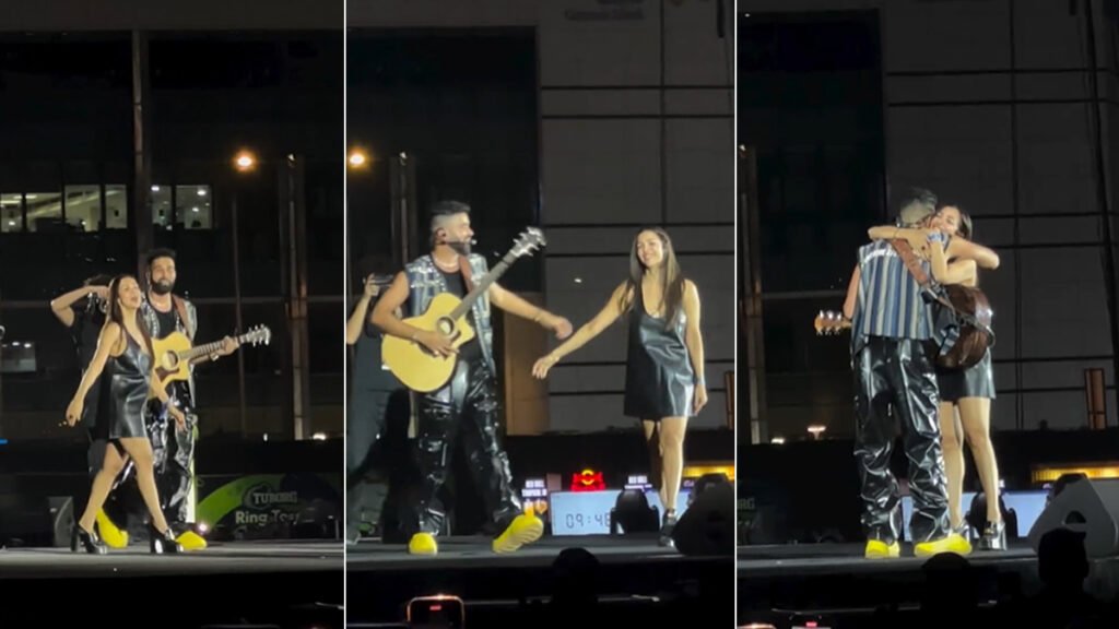 एपी ढिल्लों ने मुंबई कॉन्सर्ट में अपनी ‘बचपन की क्रश’ मलायका अरोड़ा के लिए गाना गाया | घड़ी एपी ढिल्लों ने मुंबई कॉन्सर्ट में अपनी 'बचपन की क्रश' मलायका अरोड़ा के लिए गाना गाया | घड़ी