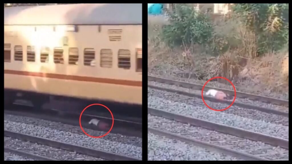 जीवन खतरे में: केरल का व्यक्ति बच गया, ट्रेन उसके ऊपर से गुजर गई | हृदय-विदारक क्षण देखें