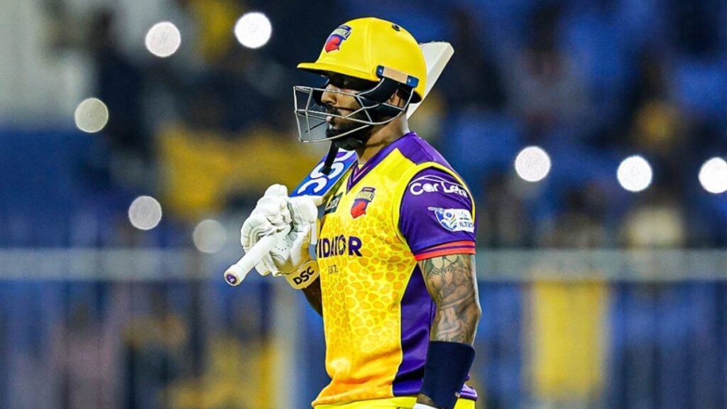 अविष्का फर्नांडो ने सबसे तेज अर्धशतक के साथ ILT20 इतिहास रचा, दुर्लभ T20 सूची में हार्दिक पंड्या, रसेल को पीछे छोड़ा अविष्का फर्नांडो ने सबसे तेज अर्धशतक के साथ ILT20 इतिहास रचा, दुर्लभ T20 सूची में हार्दिक पंड्या, रसेल को पीछे छोड़ा