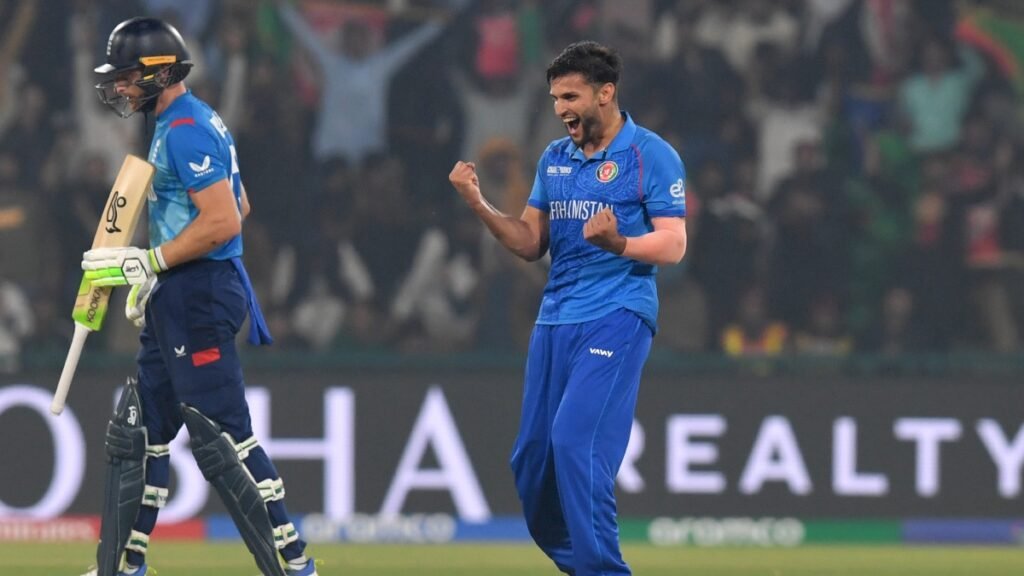 Azmatullah Omarzai इंग्लैंड में जीत के साथ एकदिवसीय मैच में युवती के साथ चैंपियंस ट्रॉफी का इतिहास बनाता है Azmatullah Omarzai इंग्लैंड में जीत के साथ एकदिवसीय मैच में युवती के साथ चैंपियंस ट्रॉफी का इतिहास बनाता है