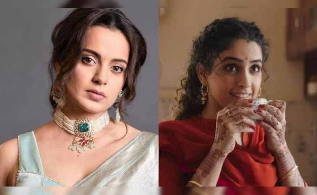कंगना रनौत सान्या मल्होत्रा ​​में एक खुदाई करता है श्रीमती"विकृत विवाह" के लिए बॉलीवुड को दोषी ठहराता है: "भुगतान किए गए श्रम के साथ घर की महिलाओं की तुलना करना बंद करें"