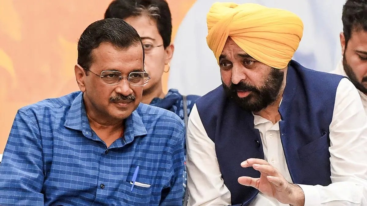 केजरीवाल ने पंजाब सीएम भागवंत मान, पार्टी विधायकों, बैठक के साथ दिल्ली पोल परिणामों पर चर्चा की