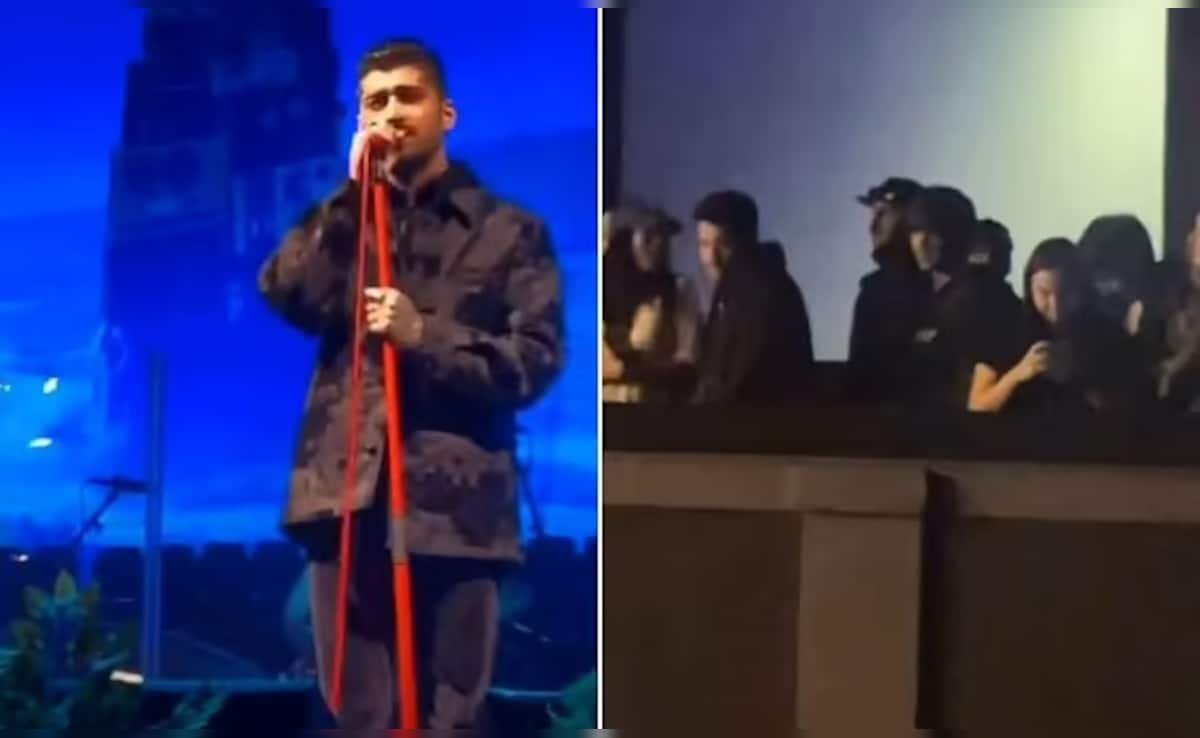 लुई टॉमलिंसन पूर्व वन डायरेक्शन बैंडमेट ज़ैन मलिक के ला कॉन्सर्ट में भाग लेता है। इंटरनेट भी नहीं कर सकता ...