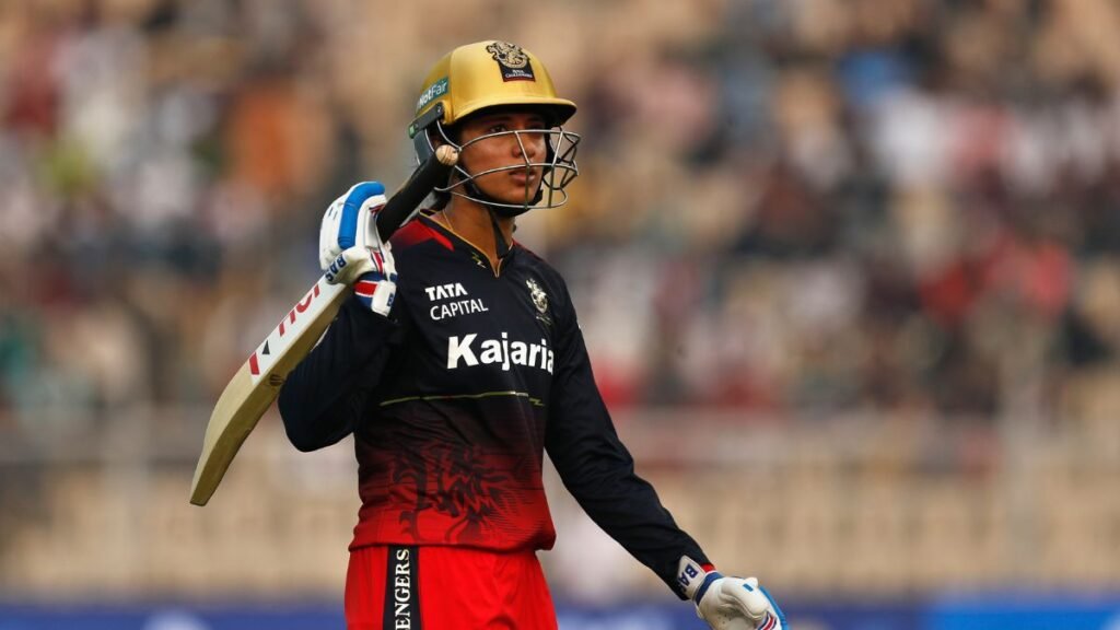 स्मृती मधना ने गुजरात दिग्गजों के खिलाफ अल्पकालिक पारी के साथ अवांछित रिकॉर्ड दर्ज किया स्मृती मधना ने गुजरात दिग्गजों के खिलाफ अल्पकालिक पारी के साथ अवांछित रिकॉर्ड दर्ज किया