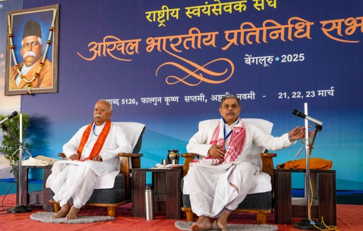 आक्रमणकारी मानसिकता वाले लोग भारत के लिए खतरा हैं: औरंगज़ेब रो के बीच आरएसएस