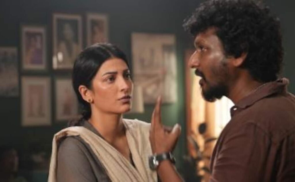 ए कुली अद्यतन: श्रुति हासन की डी-ग्लैम लुक स्पॉटलाइट चोरी करती है ए कुली अद्यतन: श्रुति हासन की डी-ग्लैम लुक स्पॉटलाइट चोरी करती है