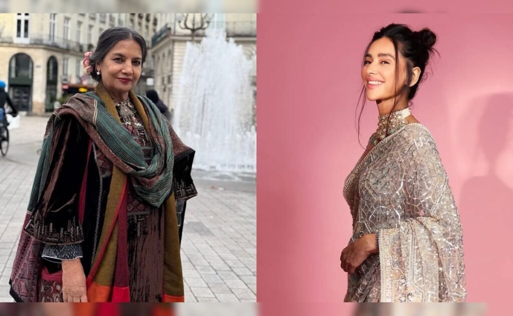 एक चालक दल के सदस्य पर शबाना अज़मी ने शिबानी डांडेकर के साथ उसे भ्रमित किया डब्बा कार्टेल ट्रेलर प्रक्षेपण