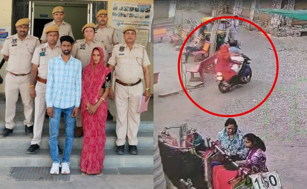 जयपुर महिला, प्रेमी ने पति को मार दिया। सीसीटीवी उन्हें बाइक पर शरीर ले जाने वाला दिखाता है
