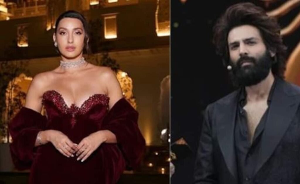 नोरा फतेहि ने अपने कई रिश्तों के बारे में कार्तिक आर्यन को भुनाया, "कोइ है जिस्को Aapne तारीख नाहि किया? "