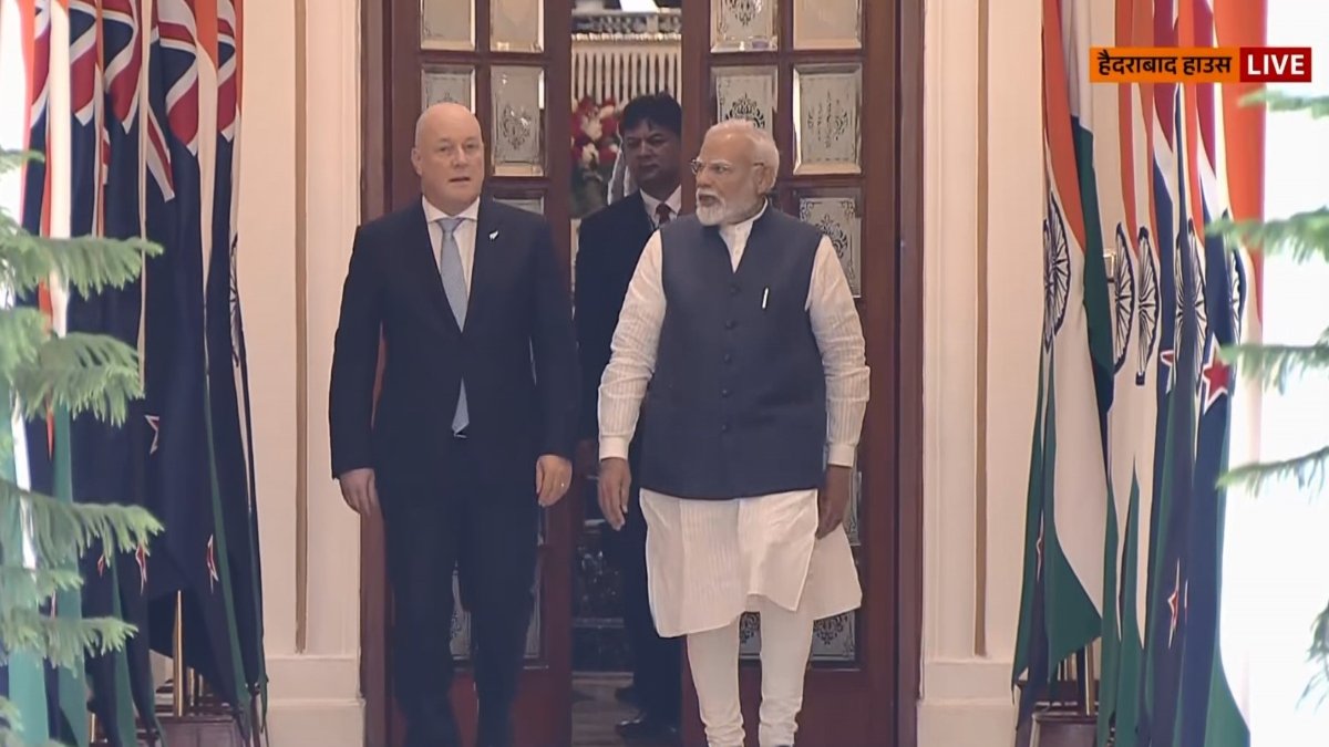 पीएम मोदी ने न्यूजीलैंड पीएम लक्सन से मुलाकात की, जो मूस और मुक्त व्यापार वार्ता के साथ द्विपक्षीय संबंधों को मजबूत करने के लिए है