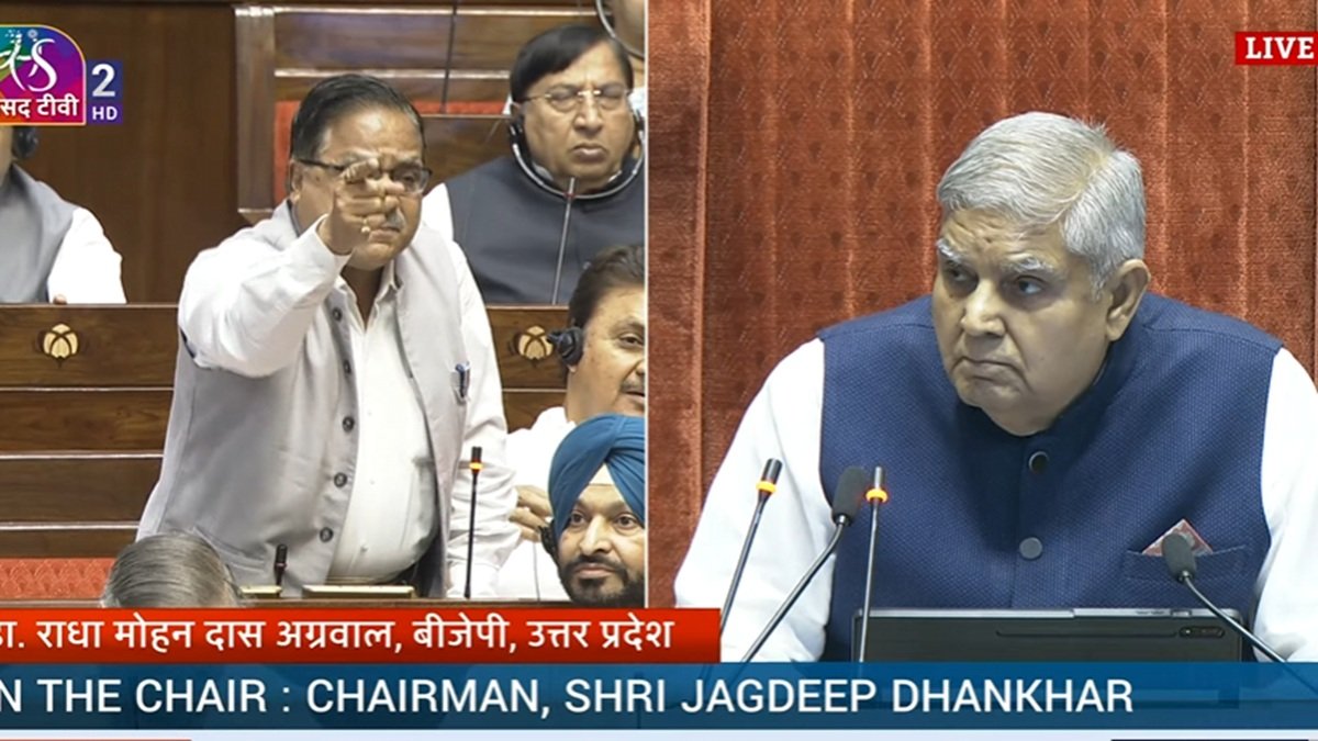 राज्यसभा ने भाजपा के रूप में स्थगित कर दिया, राणा सांगा पर रामजी लाल सुमन की टिप्पणी पर कांग्रेस सांसदों