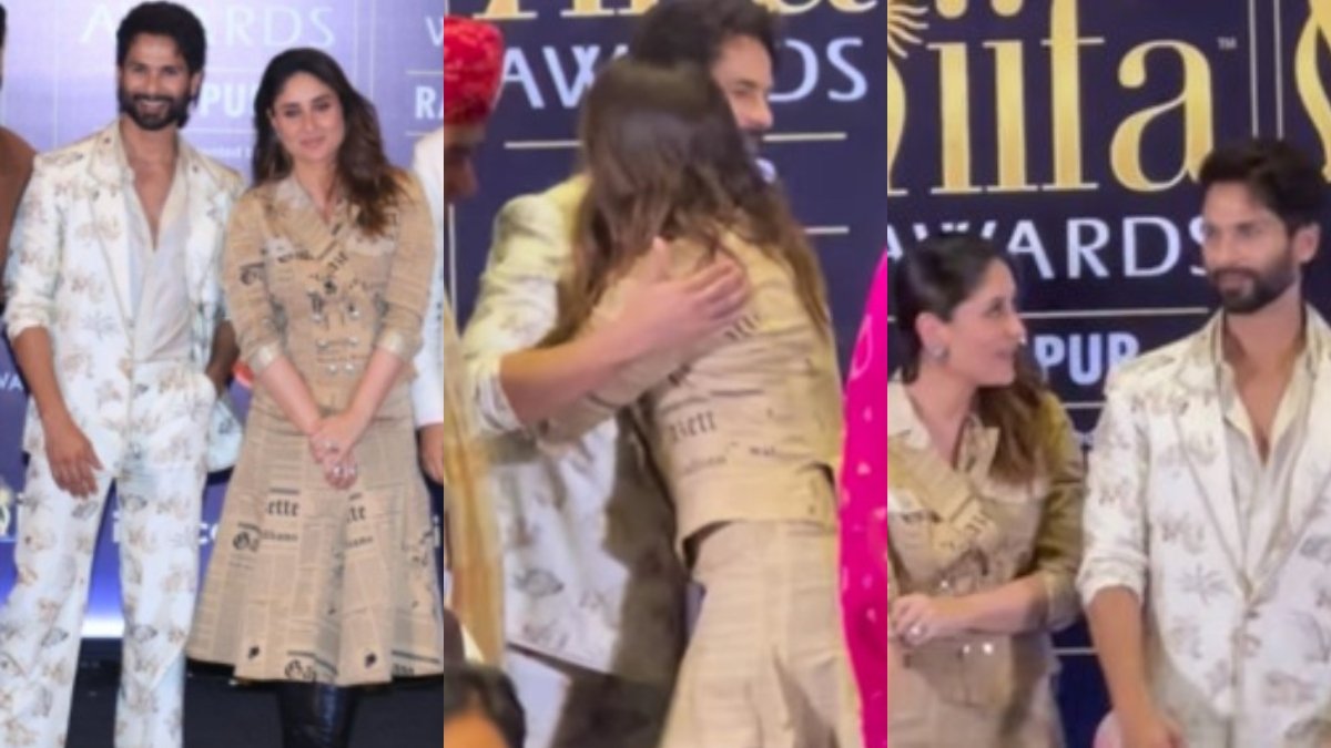 शाहिद कपूर ने IIFA अवार्ड्स में करीना कपूर खान को गले लगाया, वीडियो वायरल हो जाता है घड़ी