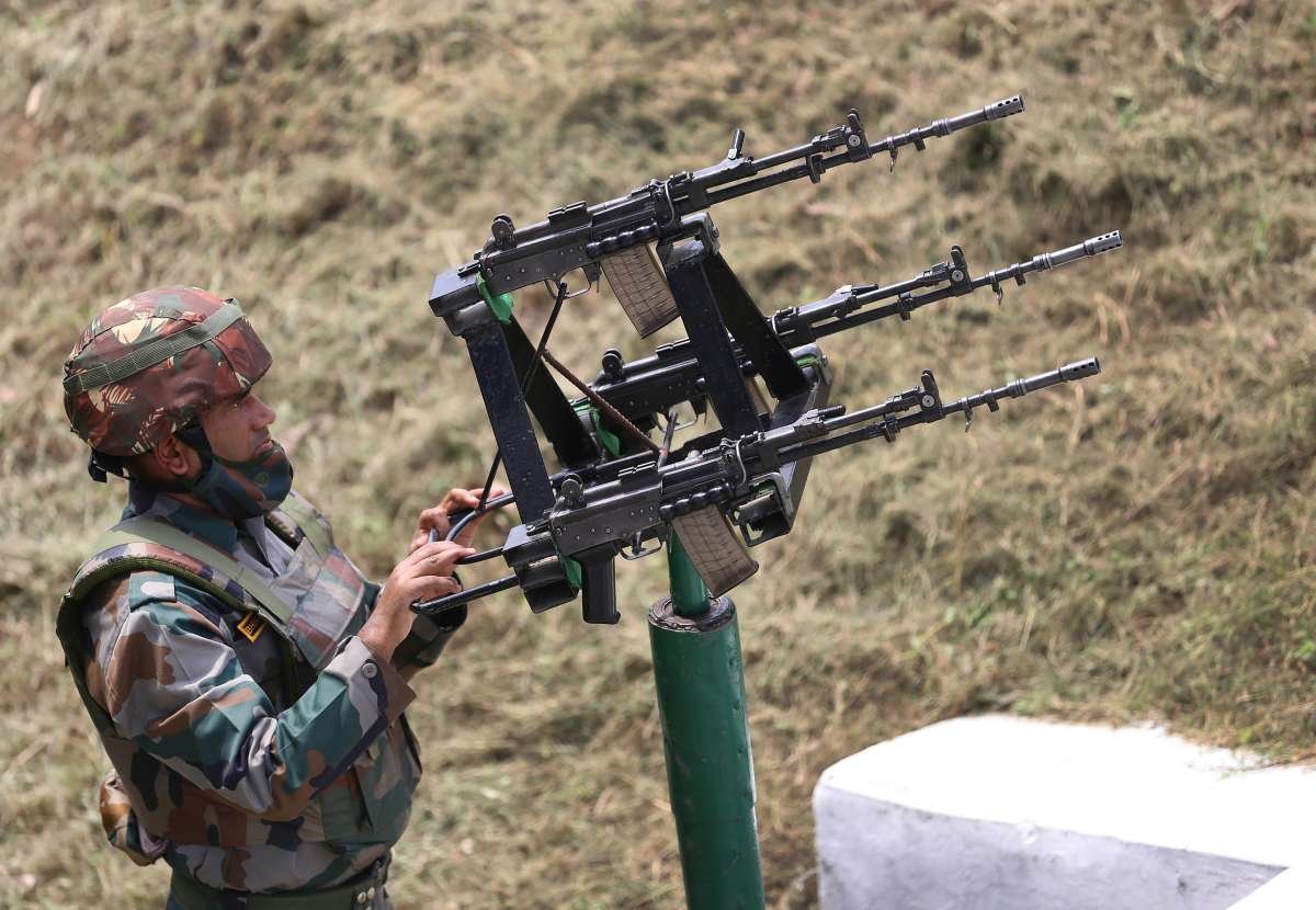 Exchange of fire intensified on Tuesday across nearly 20 forward posts along the LoC.