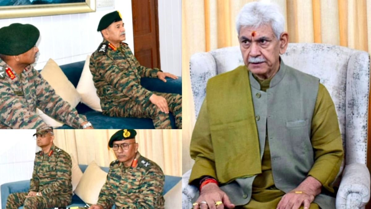 जम्मू और कश्मीर एलजी मनोज सिन्हा ने पाहलगाम अटैक के बाद सेना प्रमुख के साथ सुरक्षा उपायों की समीक्षा की