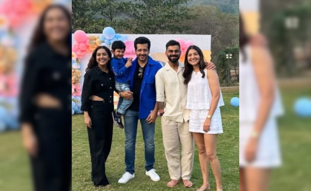 अनुष्का शर्मा और विराट कोहली अभिनेत्री की बेटी वामिका के जन्मदिन की एक अनदेखी तस्वीर में