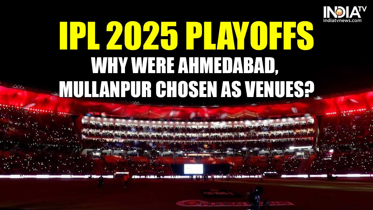 क्यों अहमदाबाद और मुलानपुर को आईपीएल 2025 प्लेऑफ के लिए स्थानों के रूप में चुना गया है? यहाँ जाँच करें