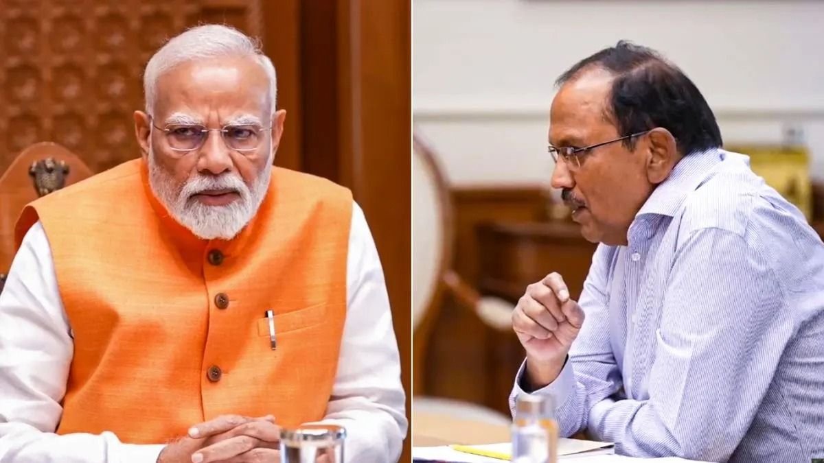 पीएम नरेंद्र मोदी ने जम्मू, जैसलमेर में पाकिस्तान के हमले के बाद एनएसए अजीत डोवल से मुलाकात की