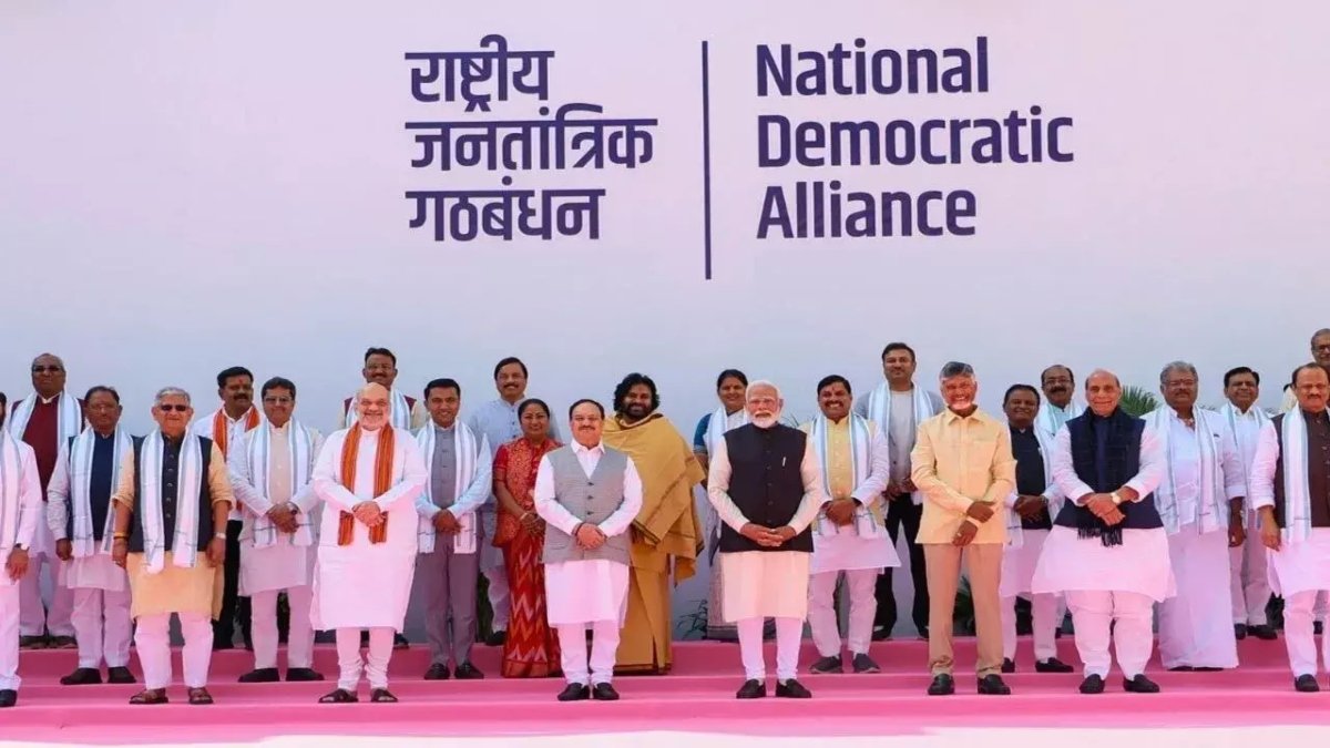पीएम मोदी कुर्सियां ​​एनडीए सीएमएस, डिप्टी सीएमएस मीट; राष्ट्रीय सुरक्षा, एजेंडा पर जाति जनगणना