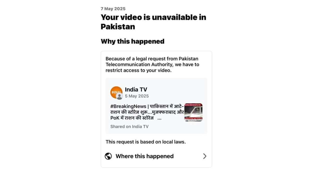संकट-हिट पाकिस्तान भारत के टीवी के फेसबुक पोस्ट को ब्लॉक करता है, जो भारत के साथ तनाव के बीच अपने प्रचार को उजागर करता है