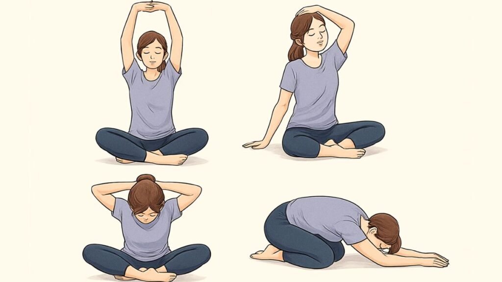 तनाव राहत के लिए योग: 5 स्ट्रेच आप हर दिन तनाव कम करने के लिए कर सकते हैं, तनाव, तनाव तनाव राहत के लिए योग: 5 स्ट्रेच आप हर दिन तनाव कम करने के लिए कर सकते हैं, तनाव, तनाव