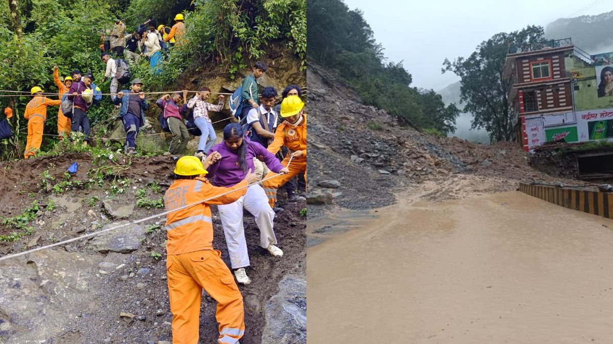 उत्तराखंड: SDRF ने 40 केदारनाथ तीर्थयात्रियों को बचाया, जो सोनप्रायग, बद्रीनाथ हाईवे में भूस्खलन के बाद अवरुद्ध है