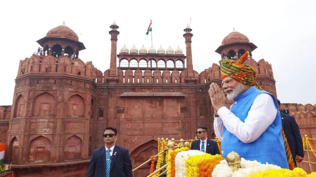 पीएम मोदी रेड फोर्ट से 79 वें स्वतंत्रता दिवस समारोह का नेतृत्व करने के लिए, 'नाया भारत' की दृष्टि दिखाते हैं