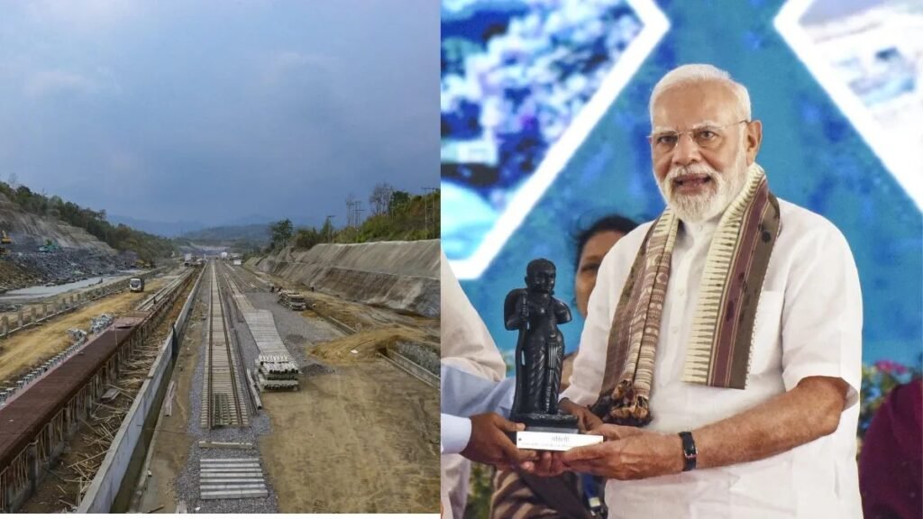 मिजोरम ने स्वतंत्रता के बाद पहली बार रेल सेवा शुरू करने के लिए, पीएम मोदी का उद्घाटन करने के लिए