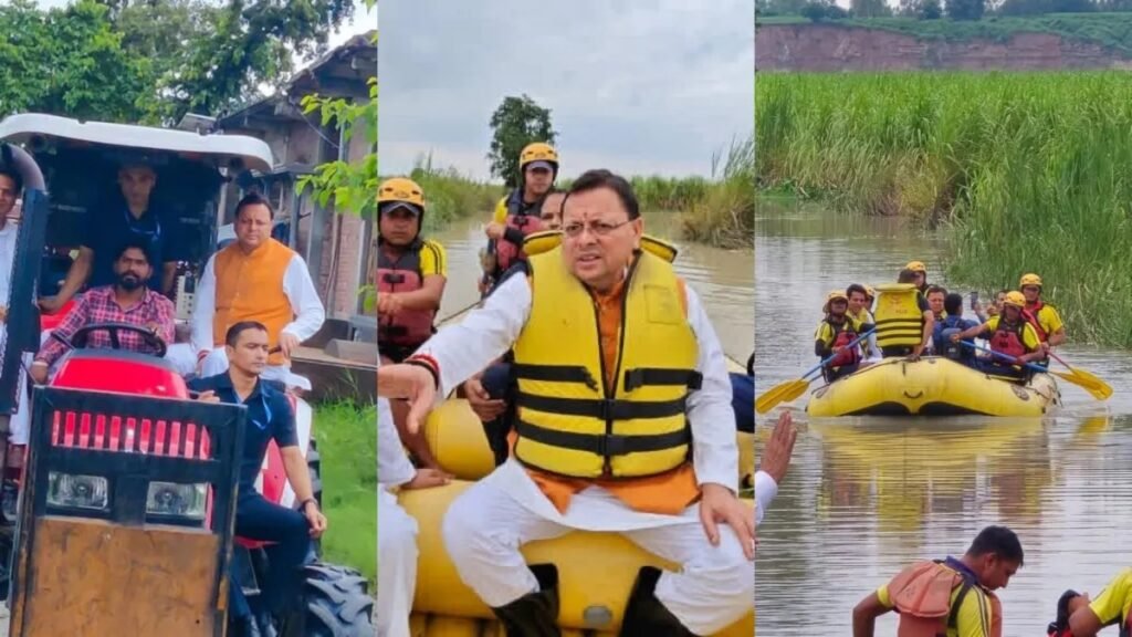 उत्तराखंड: सीएम धामी बाढ़ से प्रभावित क्षेत्रों का दौरा करता है, त्वरित राहत और पुनर्वास का आश्वासन देता है