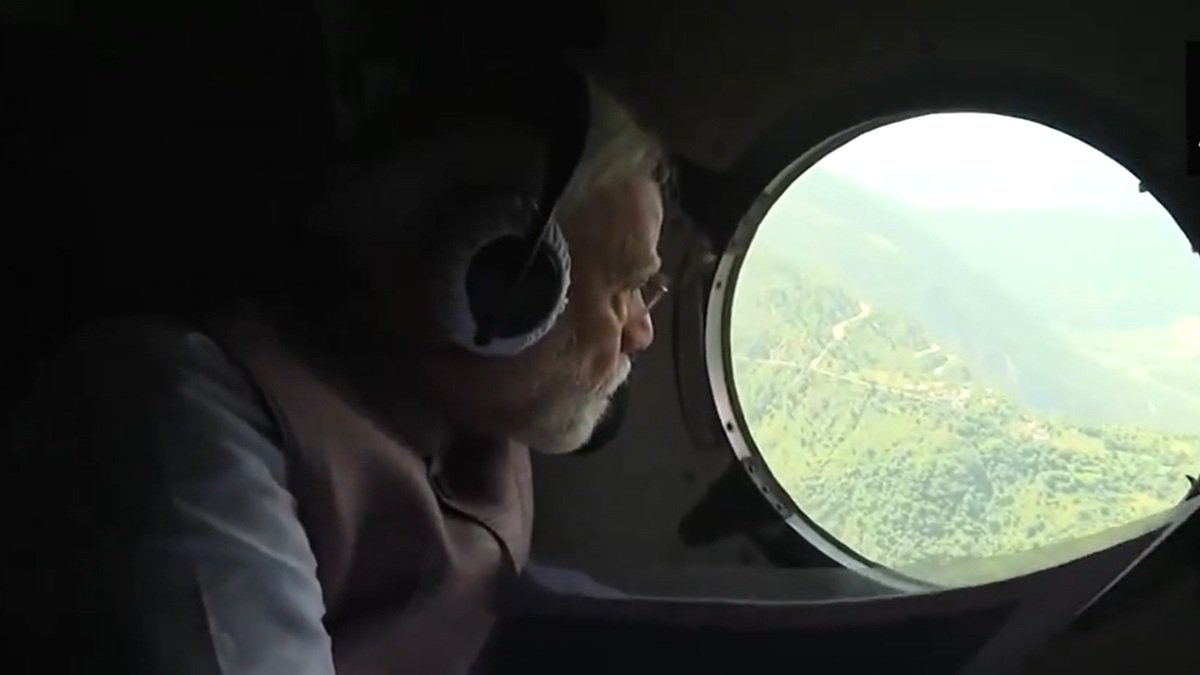पीएम मोदी हिमाचल की आपदा-हिट मंडी और कुल्लू जिलों का हवाई सर्वेक्षण करते हैं