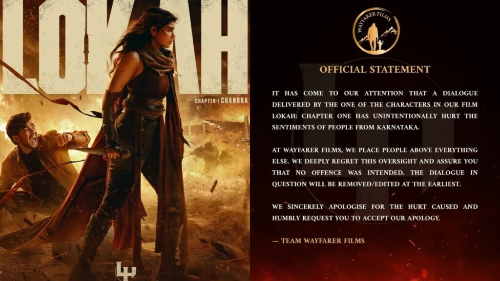 लोका अध्याय 1: चंद्र निर्माता बेंगलुरु महिलाओं पर फिल्म संवाद के लिए माफी मांगते हैं, इसे एक ओवरसाइट कहते हैं
