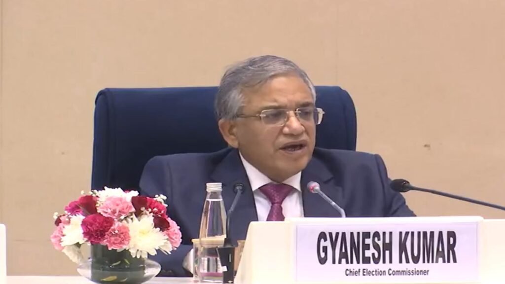 चुनाव आयोग ने बिहार के बाद 12 राज्यों, केंद्रशासित प्रदेशों में एसआईआर के दूसरे चरण की घोषणा की