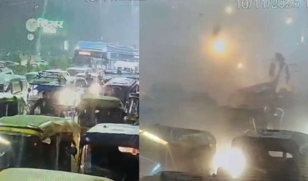 दिल्ली विस्फोट: नए सीसीटीवी फुटेज से पता चलता है कि लाल किले के पास कार में विस्फोट कैसे हुआ