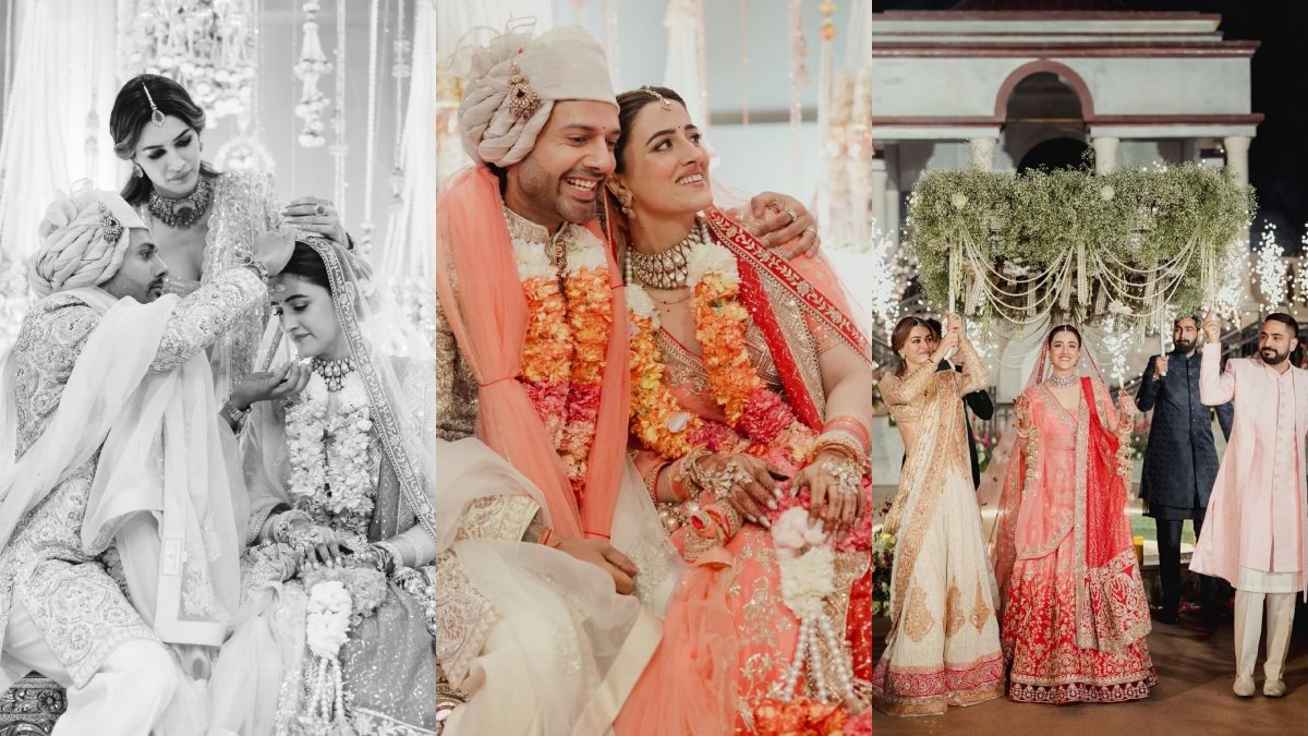 नुपुर सेनन की सिन्दूर रस्म में स्टेबिन बेन के साथ भावुक हुईं कृति सेनन; हिंदू शादी की नई तस्वीरें सामने आईं