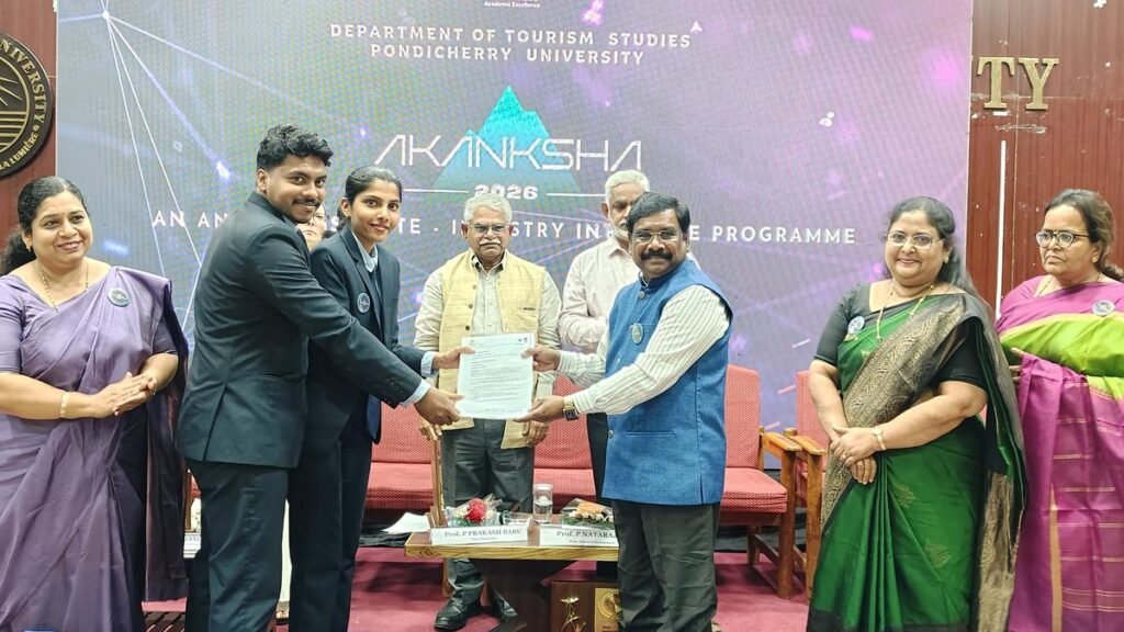 पांडिचेरी विश्वविद्यालय आतिथ्य प्रबंधन में एक नया स्नातकोत्तर कार्यक्रम शुरू करेगा