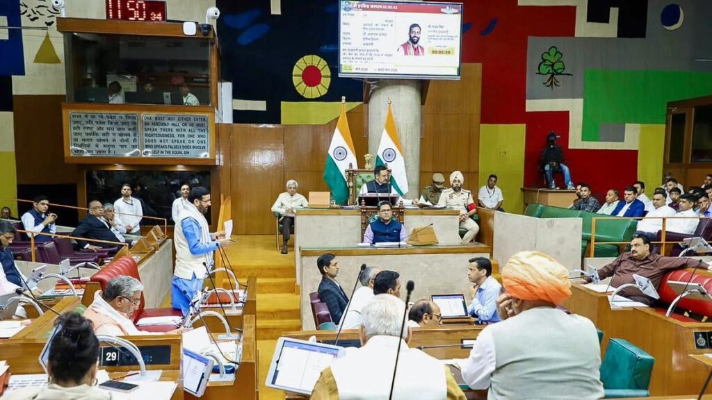 राज्यसभा चुनाव में कांग्रेस की मामूली जीत के बाद हरियाणा विधानसभा में हंगामा
