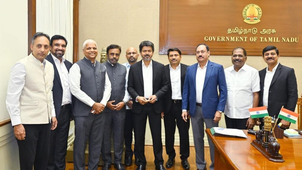 क्रेडाई ने तमिलनाडु में रियल एस्टेट क्षेत्र से संबंधित मुद्दों पर सीएम विजय के साथ चर्चा की क्रेडाई ने तमिलनाडु में रियल एस्टेट क्षेत्र से संबंधित मुद्दों पर सीएम विजय के साथ चर्चा की