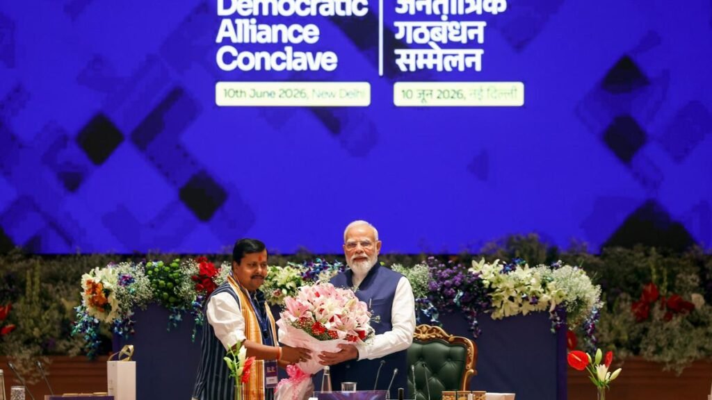 पीएम मोदी ने एनडीए के 12 साल के स्थिर शासन के लिए 'सार्वजनिक परिपक्वता' को श्रेय दिया