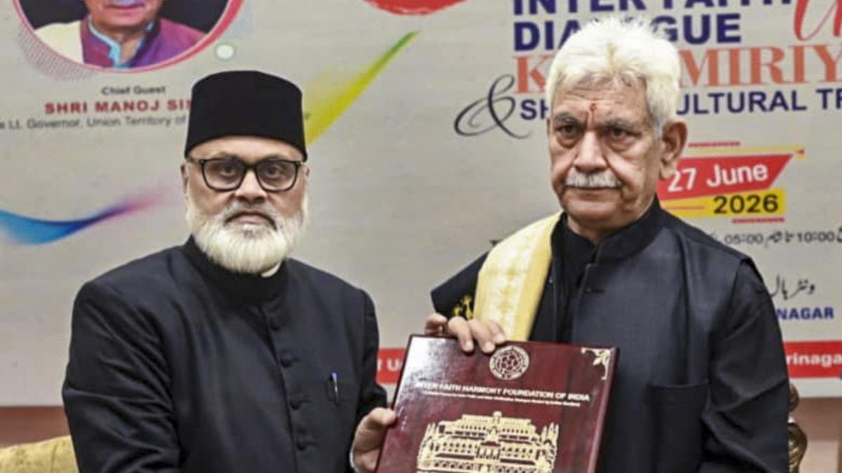 सूफी संतों और विद्वानों ने भारतीय ग्रंथों से सह-अस्तित्व के आदर्श सीखे: जम्मू-कश्मीर एलजी