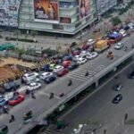 सारथ सिटी कैपिटल मॉल के बाहर यातायात बाधा के कारण गाचीबोवली-मियापुर कॉरिडोर पर मोटर चालक घंटों फंसे रहे; अंडरपास, स्काईवॉक पिच