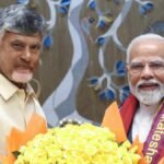 आंध्र के नेताओं ने 76 साल की उम्र में मोदी का स्वागत किया; पीएम के 25 साल पूरे होने के मौके पर नायडू वाराणसी में