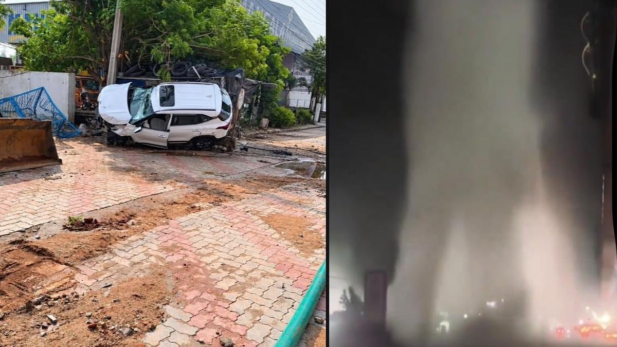 नागोले के पास कृष्णा जल पाइपलाइन में कार के दुर्घटनाग्रस्त होने से एक व्यक्ति की मौत; पांच घंटे की मरम्मत के बाद आपूर्ति बहाल हुई