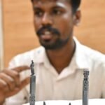 स्व-सिखाया कलाकार लघु रूप में तमिलनाडु के मंदिरों की भव्यता को फिर से बनाता है